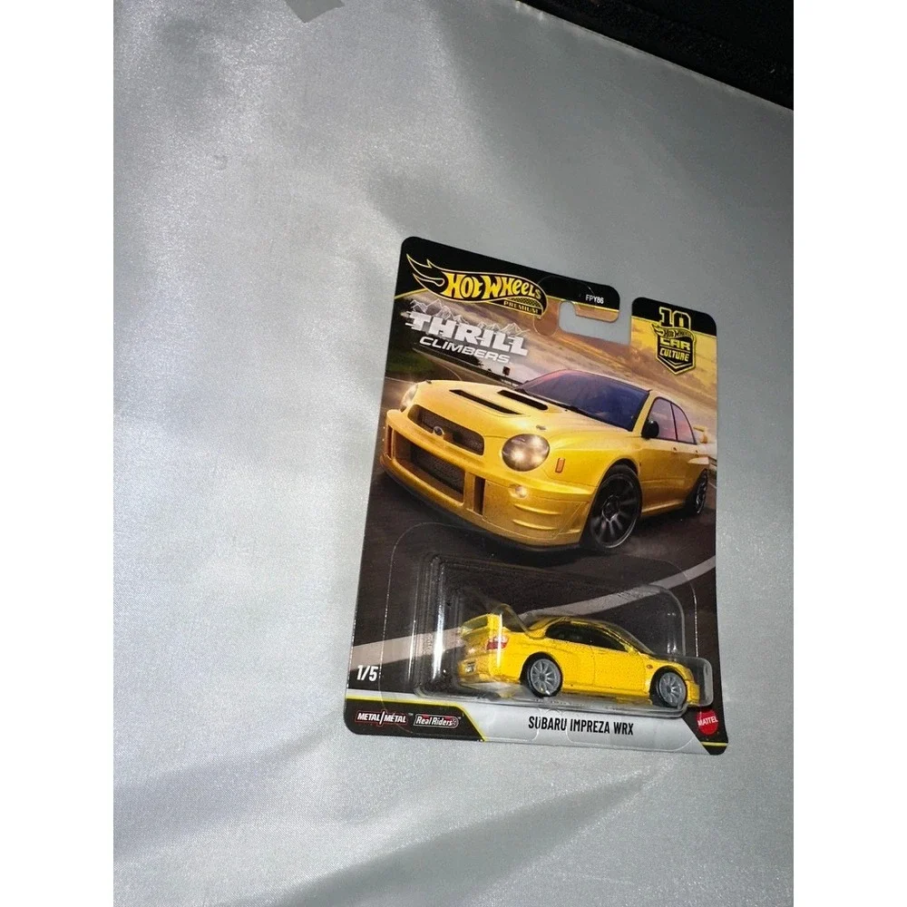 Hot Wheels Premium Thrill Climbers Subaru Impreza WRX Yellow 1/5 Real Riders